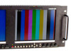 Marshall V-R842DP-AFHD close-up of Monitor B right screen active displaying RGB SVGA 60 signal with front panel controls visible