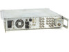 Grass Valley LDK 4502 HDTV Camera Base Station – rear panel showing AC inlet, fan, XLR connectors, DVI, DB9, and multiple BNC outputs plus Triax Trilock port