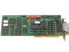 Arnet Smartport Smart Plus 4 Rev 2 ISA card — top component side showing ICs, red jumper blocks, ribbon cable header, and DB25 bracket connector