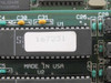Close-up of chip label on Arnet Smartport board showing serial number 167231 and 'Made in USA' PCB marking