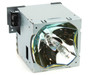 InFocus LAMP-021 projector lamp module with metal housing and reflector, front view
