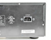 Integra ADM-2.1 rear panel right section showing UL Listed label, IEC AC inlet, and serial number barcode label