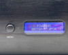 Panamax MB1500 LCD display showing POWER 0% and BATTERY 0MIN readout on blue backlit screen