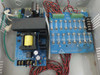 Altronix ALTV1224DC2 close-up of internal PD16W 16-output fuse distribution board and main power supply PCB with transformer