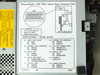 NEC PowerMate 286 Plus system board lid label — switch settings factory configuration chart, part number 136-842969-A