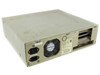 NEC PowerMate 286 Plus PM-20-100B — rear panel showing IEC power inlets, exhaust fan, expansion slot covers, and port connectors