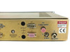 Miteq U-9473-125K C-Band Upconverter – rear panel right-side detail showing J1 IF Input, J2 RF Output SMA ports, J3 alarm, J1A IF monitor, Miteq label with model number