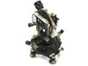 Ertel-Werke 637 theodolite three-quarter front-right view showing vertical circle, telescope eyepiece, and tangent screws