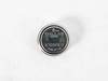 Close-up of single Dallas Semiconductor DS1982U-F5 iButton showing engraved serial number 5E70006FAE19 and date code 89, top face view