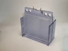 Ettan DALTsix gel casting cassette — clear acrylic body with gold electrode pins at top