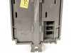 Siemens 6SE3211-4DA40 Micromaster Vector Drive – bottom view showing braking resistor terminal connections (B+, B/DC+, DC-) and DIN rail mounting clip
