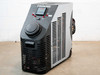 Haskris LX2-A2 air-cooled lab water chiller – three-quarter front-right view showing Carel PLC display panel, reservoir fill cap, louvered air intake, and power cable