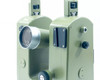 Kern E20 Theodolite upper right side view showing telescope eyepiece, knobs, and 6-pin power connector port