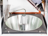 OAI 0130-041-04 – close-up of reflector bowl, UV lamp assembly with leads, and lower chamber interior
