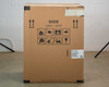 U-Line UHCP115-BS01A clear ice machine shipping box — side panel with product label partially visible