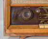 Grundig 3025/S — close-up of left tuning knob (Ferrit-Antenn / FRAN) and left portion of station dial