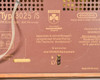 Grundig 3025/S rear panel label showing Typ 3025/S, FM 10 Kreissar, AM 7 Kreissar, voltage selector 110/125/160/220V, Made in W-Germany
