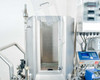 ASI imPULSE mixer tank front view with transparent inspection window and integrated control panel with Polestar DSP4000 and Mettler Toledo IND560