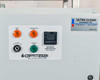 Opti Temp chiller front control panel showing Pump Off, Compressor Off indicator lights, Power On/Off switch, System Run indicator, digital temperature controller, and Maximum Temperature 50°C / 122°F label