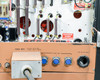 CHA Industries SEC-600 power input panel — labeled 208/240V 70A 50/60Hz 3-Phase 3 Wire & Ground; vacuum tank connectors and high-voltage cable connectors; Danger High Voltage stickers visible