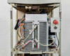 Lumenis LightSheer XC – interior close-up of upper chassis showing diode laser stack assembly, heat exchanger, and red emergency stop