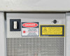 Lumenis LightSheer XC – rear panel close-up showing power rocker switch, Class IV laser danger label, and laser specification sticker (790-830nm, 145J max, 5-400ms, 3Hz)