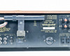 Pioneer SX-737 rear panel left section – Tape 2 RCA and DIN connectors, FM de-emphasis switch, and partial view of rating plate