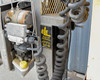 Easy Lift Equipment RCR70048LRCRSP-S – hydraulic pump motor and fluid reservoir detail on left side of mast