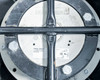 Ziehl-Abegg motor nameplate inside fan housing showing motor manufacturer markings and EAC/UL certifications