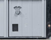 Salsbury 3620 combination lock dial close-up – dial face showing 0-10 scale with embossed compartment number on door