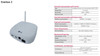 LG EnerBox 2 specification sheet showing communication, power, mechanical, and certification details including 100-240V 0.22A rating and IP30 enclosure