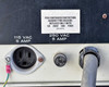 Beckman L5B-CT rear panel detail showing 115 VAC 5 AMP and 250 VAC 5 AMP accessory outlets and fuse holder with label specifying 5A 250V 3AG fuse