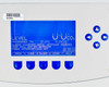 Galaxy 170R LCD display closeup — showing programmed setpoints 37.0°C and 5.0% CO2, alarm status, and menu buttons PROG USER ALARM DIAG HELP