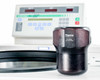 Thermo Scientific PN 44040 swing bucket close-up showing label with part number and minimum mass 3575g, H6000A rotor in background