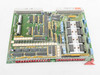 Netstal 110.240.9216A DIO Komplett circuit board – top-down view showing IC array, relay bank right side, and large edge connector