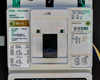 Close-up of Eaton Cutler-Hammer HKD-DC breaker face plate showing 400A, 3 Poles, 600VDC, Style Special 1154 rating label