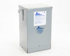 Acme T-2-53144-1S 5kVA General Purpose Transformer – front view showing ACME Transformer logo, rating label, and 'Shielded for cleaner power' decal on gray NEMA 3R enclosure