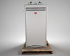 Top of transfer switch cabinet – ventilation louvers and two conduit knockouts visible