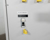 UPS Input Breaker 2 panel – breaker switch labeled UIB2 3P 480VAC 200AT with yellow lockout hasp