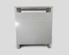 Powersmiths K-Star 300KVA transformer – rear view showing smooth steel enclosure panels with mounting feet and ventilation grille at top