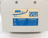 Lenze AC Tech SMVector enclosure top label — EPM memory on board badge, bilingual WARNING/ATTENTION notice regarding stored charge