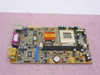 PC Chips 528mE11 GFXcel Socket 370 motherboard — top-down view showing Socket 370 CPU socket, DIMM slots, PCI slot, and GFXcel heatsink