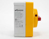Katko KEM-316UL – right side view showing rating plate with specs including 16A, 600V, 10kA, and Made in Finland label