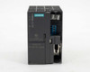 Siemens 6ES7972-0AC80-0XA0 RS485-IS Coupler — front view showing DP1/DP2 port indicators, ON label, blue terminal block, and DB9 connector on the RS485-IS side