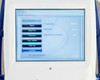 Pollogen Legend+ touch screen counters menu – showing TF Total Pulses: 0, Total Pulses: 7807, Trilipo total time: 1319 minutes, with menu options Status, Date/Time, Technician, Prog. Update, Data Log, Counters