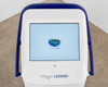 Pollogen Legend+ touch screen display – Pollogen logo splash screen on color LCD, front panel close-up showing 'Pollogen LEGEND+' nameplate