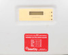 SMA Sunny Boy SB 3800-US-10 — close-up of front panel LCD display reading 'Sunny Boy' and SolarCity photovoltaic DC disconnect warning label with Voc/Vmp/Isc/Imp fields