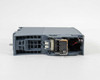 Siemens 6ES7531-7KF00-0AB0 S7-1500 Analog Input Module – bottom view showing open terminal compartment with internal connectors and wiring visible