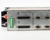 Cambrian Innovation 1012031-3-1-1 PDU – close-up of front panel DMM TB ports labeled 1 and 2 with numbered DB-style connectors and green terminal block