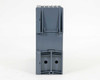 Siemens SITOP PSU100S – bottom view showing DIN rail mounting clip and attachment slots